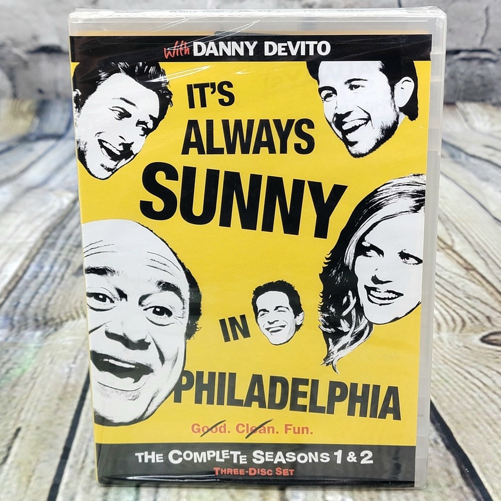 It's Always Sunny in Philadelphia DVD - Complete Season‎ 1 & 2 TV Series - NEW